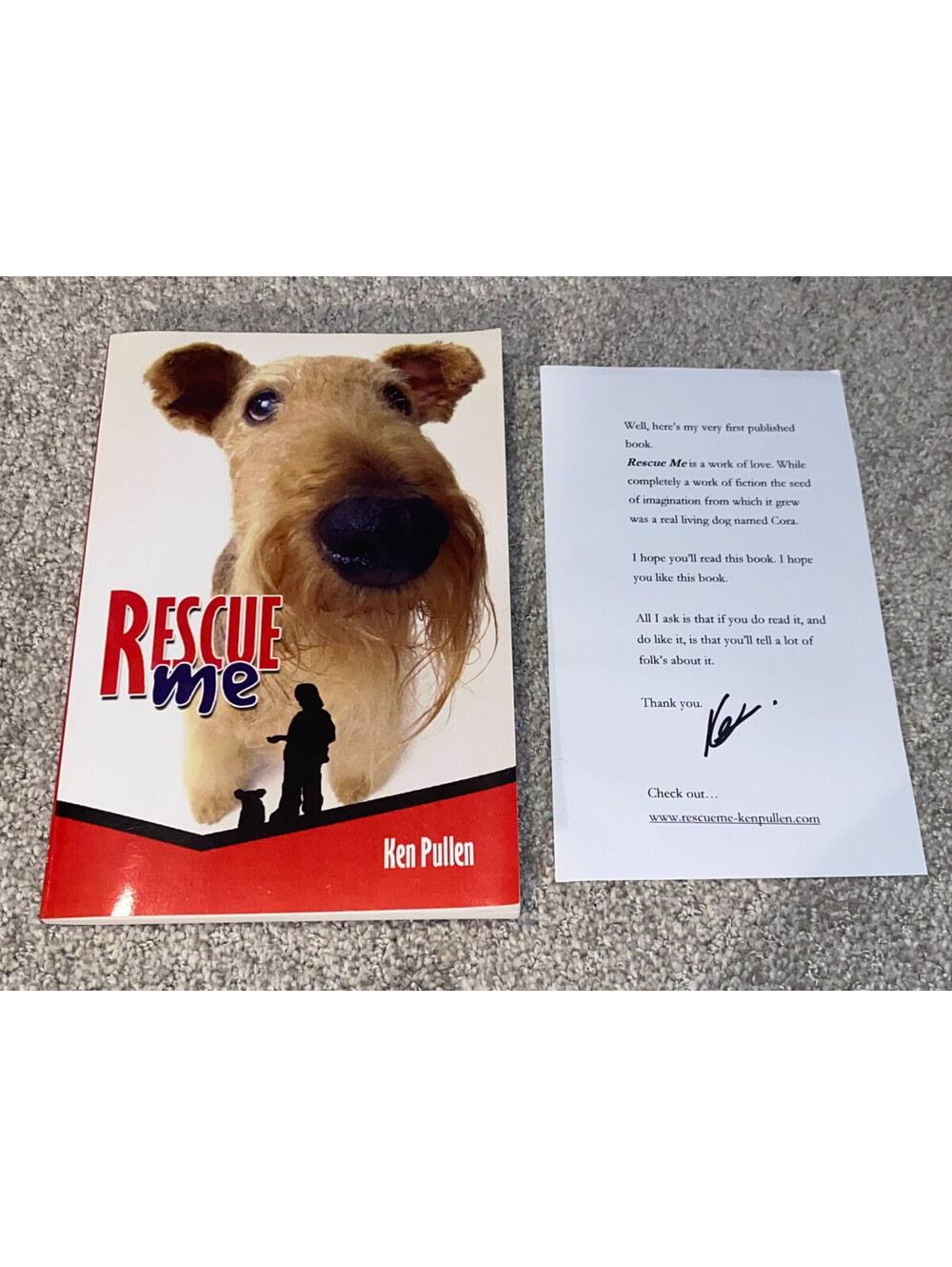 RESCUE ME by Ken Pullen - BOOK - children / teen / fiction - young boy & his dog